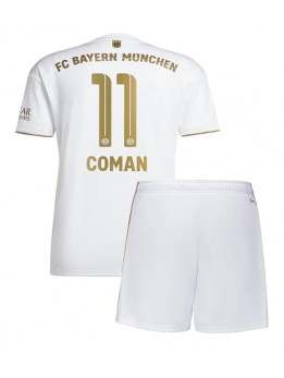 Bayern Munich Kingsley Coman #11 Auswärts Trikotsatz für Kinder 2022-23 Kurzarm (+ Kurze Hosen)